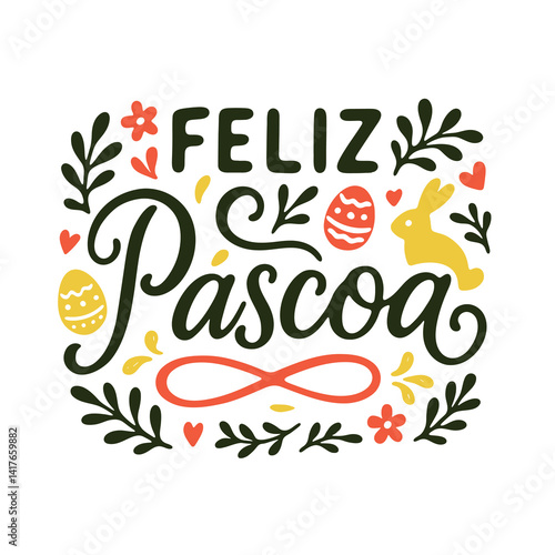 Letras Feliz Páscoa em Português Brasileiro	