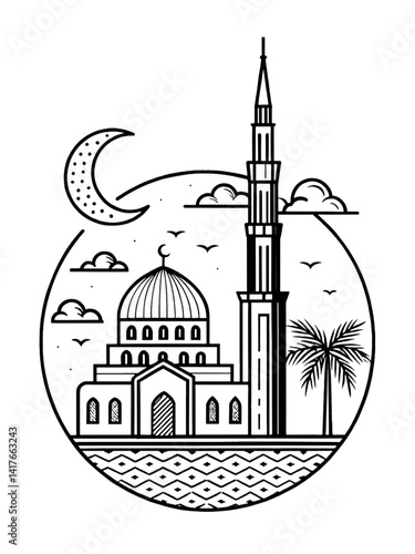 The Blue Mosque in Istanbul, Turkey showcases stunning Ottoman architecture with its iconic domes and minarets, a significant landmark for religion and tourism in this historic city