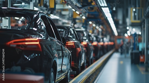 Day in the life at a factory capturing a car being assembled in a sequential photo series highlighting production