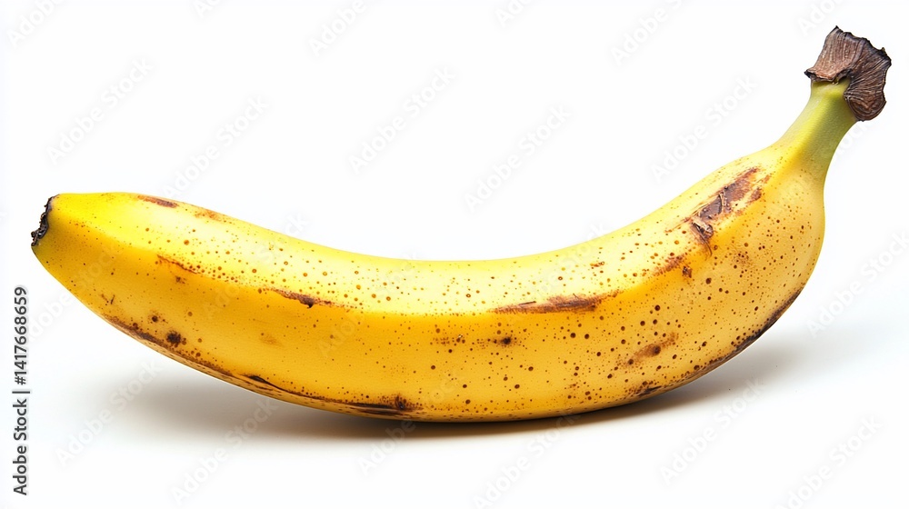 Ripe banana on white background Ripe banana on white background