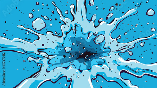 Dynamic Splash Comic Isolated Icon Vector Illustration Design