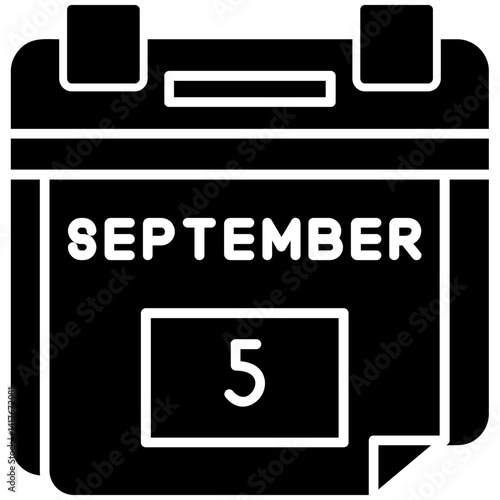 5th September Date Icon