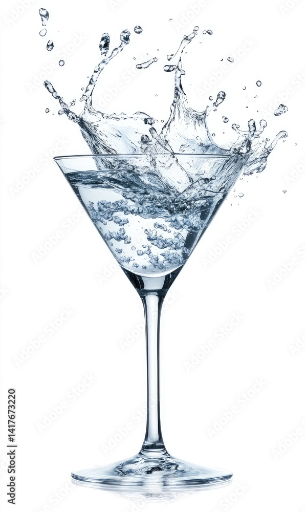 Splashing cocktail glass Splashing cocktail glass