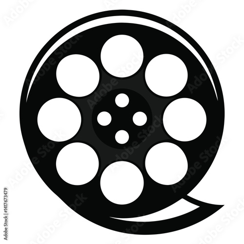 filmstrip reel graphic element