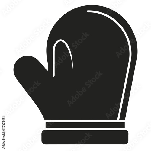 oven glove kitchen mitt silhouette