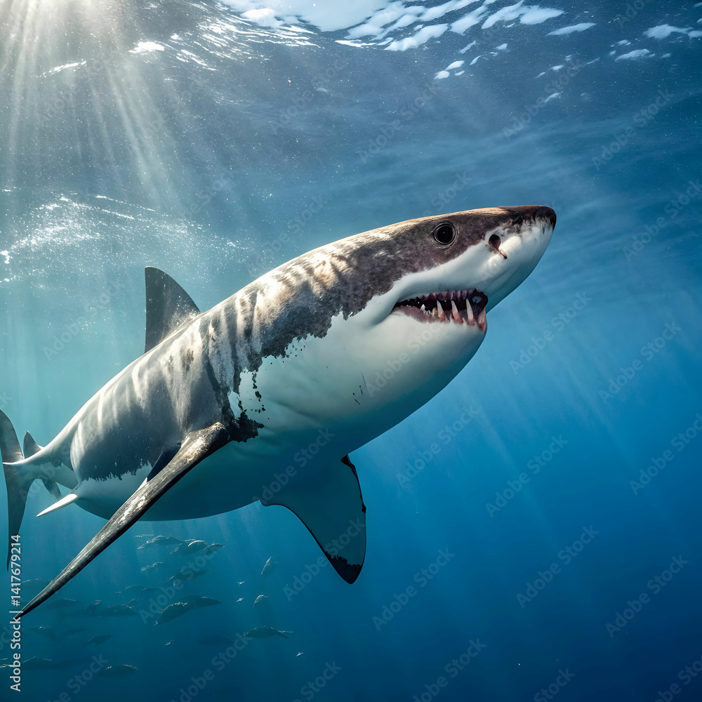 Naklejka premium shark fish