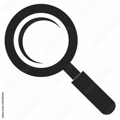 Search MAgnifying glass loupe. Vector isolated icon. Search icon vector. Magnifier loupe sign