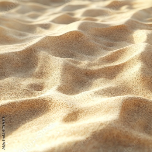 Sand on the beach. Seascape of beautiful tropical beach with calm sky. sea view and sand beach, summer background.