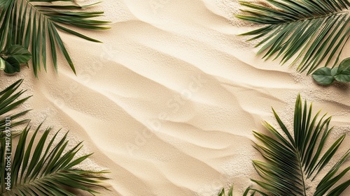 Sand on the beach. Seascape of beautiful tropical beach with calm sky. sea view and sand beach, summer background.
