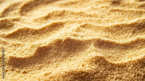 Sand on the beach. Seascape of beautiful tropical beach with calm sky. sea view and sand beach, summer background.