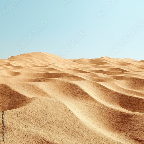 Sand on the beach. Seascape of beautiful tropical beach with calm sky. sea view and sand beach, summer background.