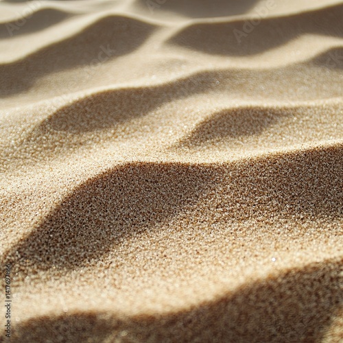 Sand on the beach. Seascape of beautiful tropical beach with calm sky. sea view and sand beach, summer background.