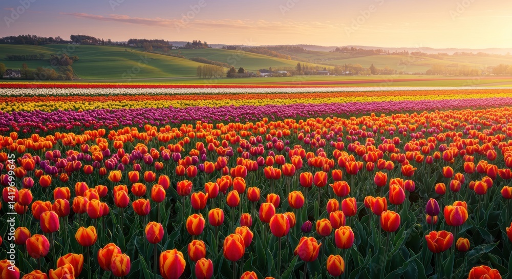 Tulip field landscape photo Tulip field landscape photo