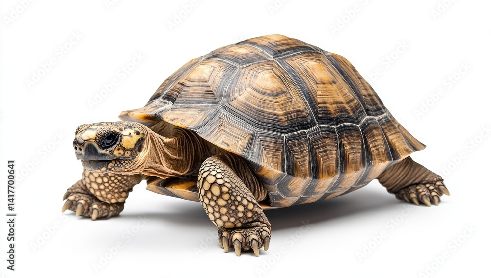 Obraz premium Tortoise on white background (1)