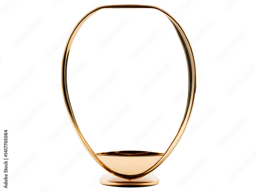 Obraz premium Golden Ellipse Sculpture
