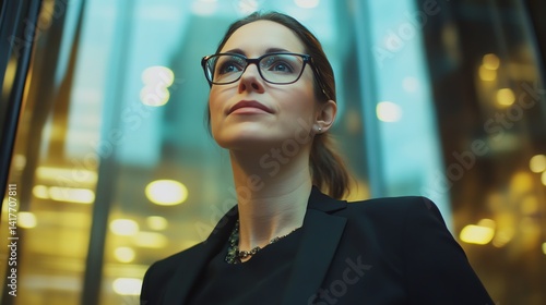 Obraz na płótnie Woman presenting elevator pitch in business competition w salonie