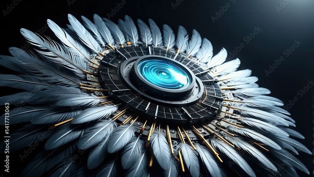Circular design, feathers, technology