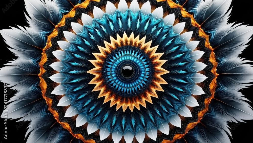 Abstract mandala design