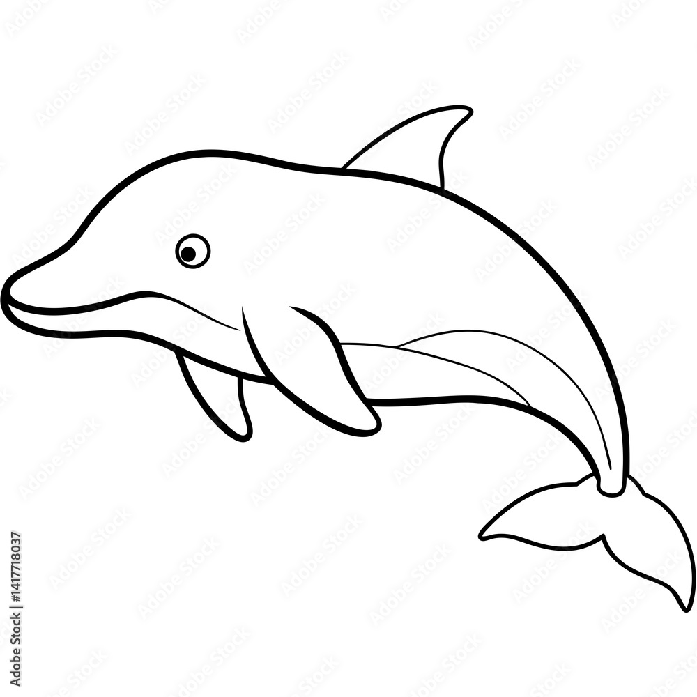 Minimalist Beluga Whale Line Art Vector Minimalist Beluga Whale Line Art Vector