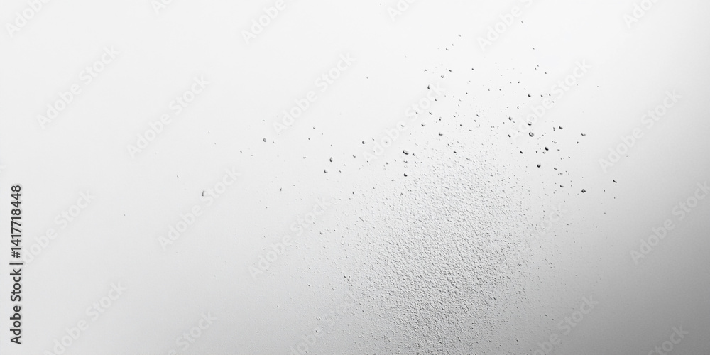 White gray smooth grainy gradient background dots texture on a foggy window