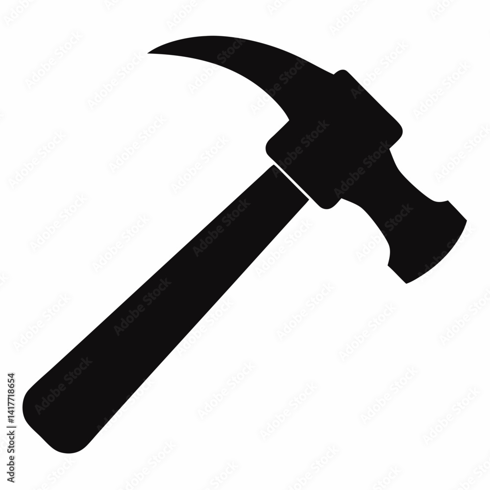 Claw Hammer silhouette icon Claw Hammer silhouette icon