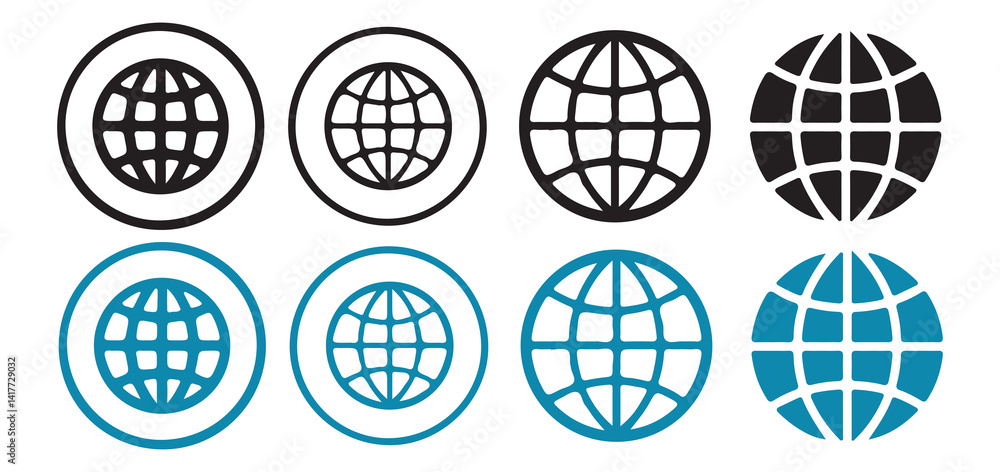 website icon. World web icon www earth globe icons. Vector Illustration website icon. World web icon www earth globe icons. Vector Illustration