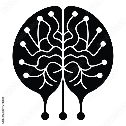 inner part of human body silhouette design on white background 