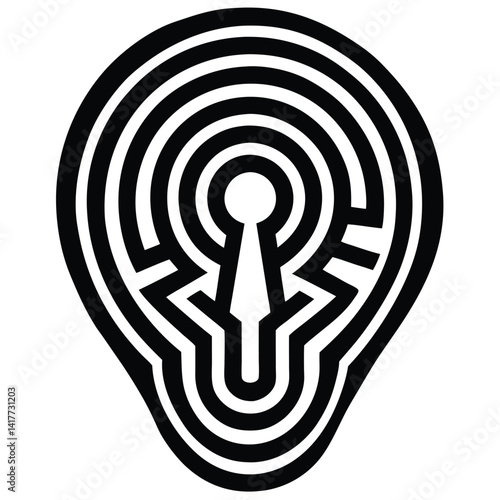 inner part of human body silhouette design on white background 