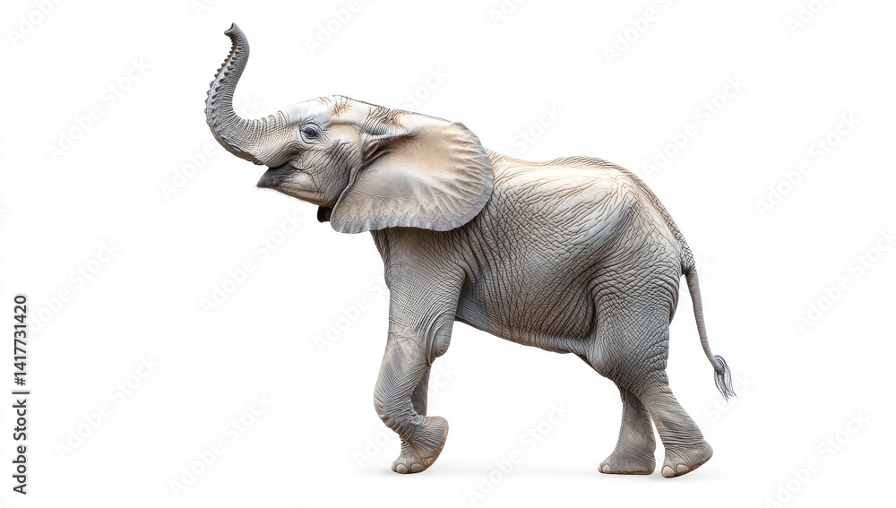 Obraz premium Young Elephant Profile