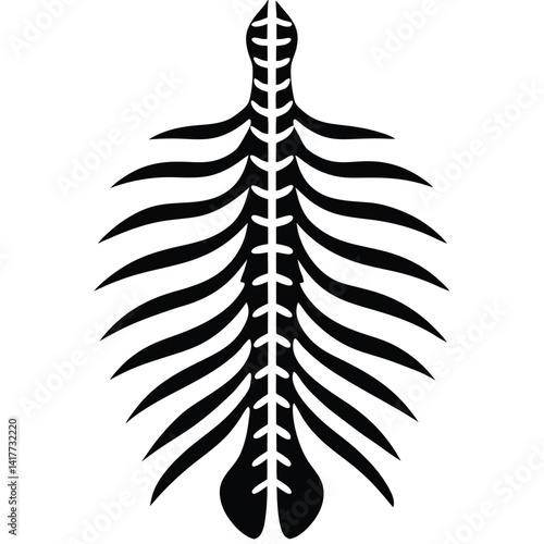 inner part of human body silhouette design on white background 