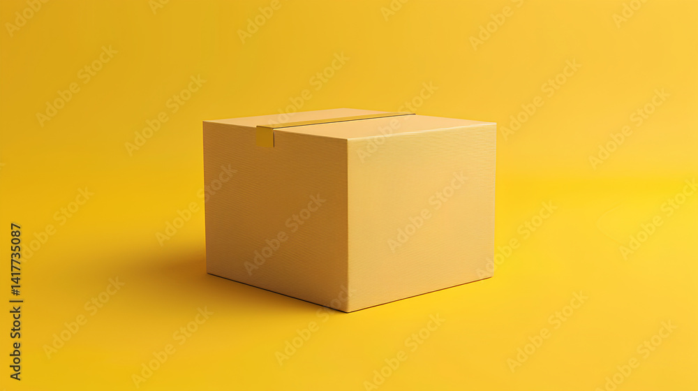Obraz premium Gift box with simple background, 3d rendering