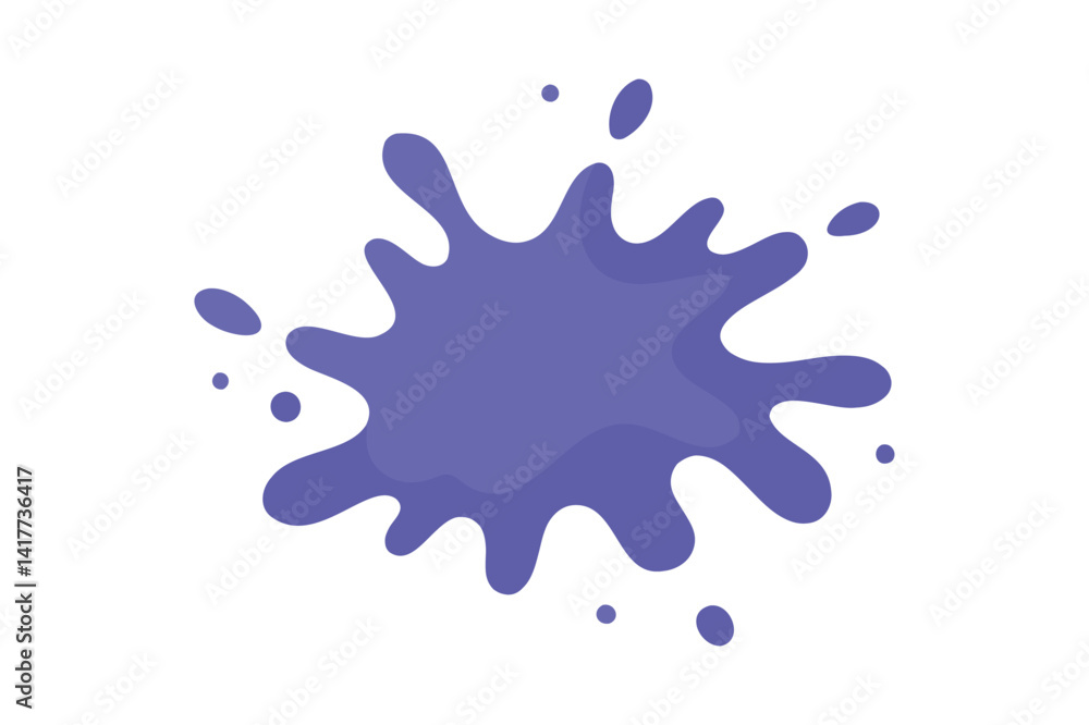 Periwinkle paint splash vector on white background Periwinkle paint splash vector on white background
