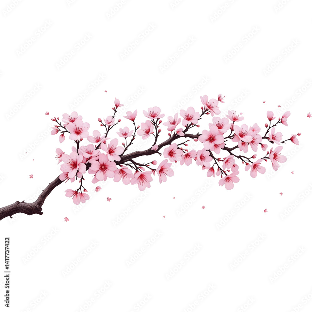 Pink Cherry Blossom Twig Pink Cherry Blossom Twig