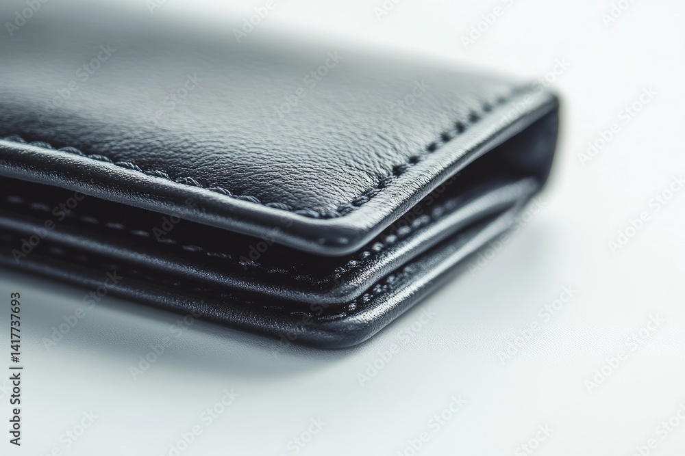 Close-up of black leather wallet (1) Close-up of black leather wallet (1)
