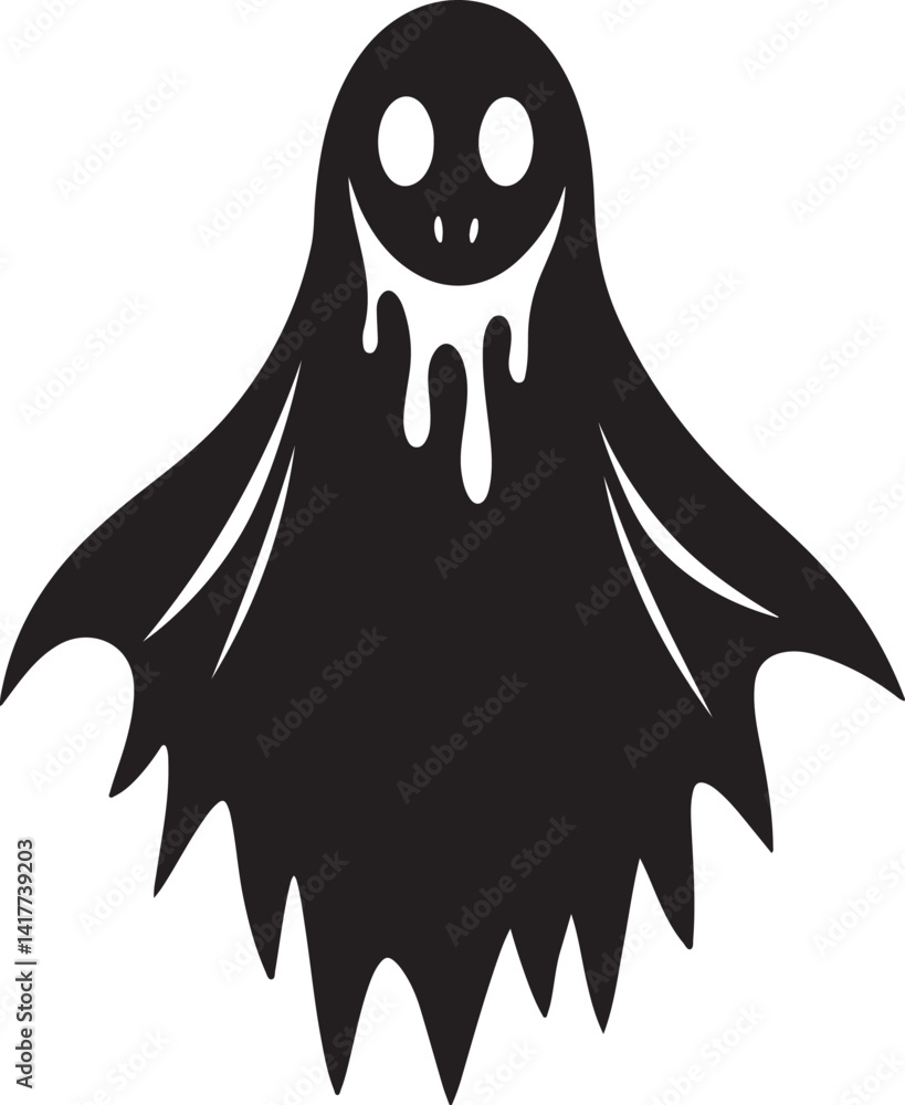 Obraz premium halloween ghost vector