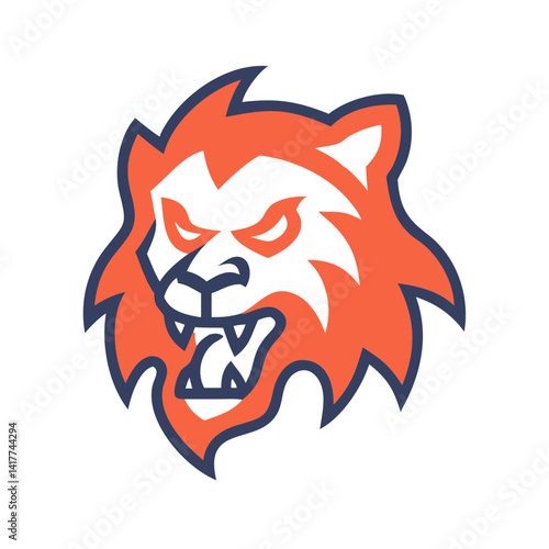 Wallpaper Mural This is a bold and fierce animal  for sports teams, clubs, gaming avatars, or merchandise branding and logo. Torontodigital.ca