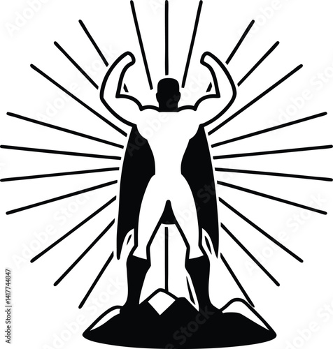 silhouette of a man, mysterious figure, shape of man, single figure, standing alone