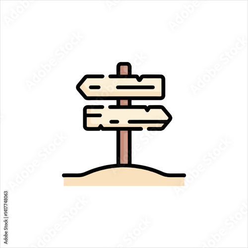 vector illustration of a blank board