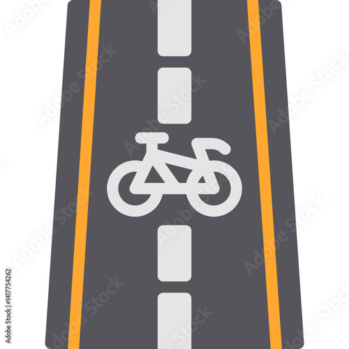 Bicycle Track single vector illustration icon