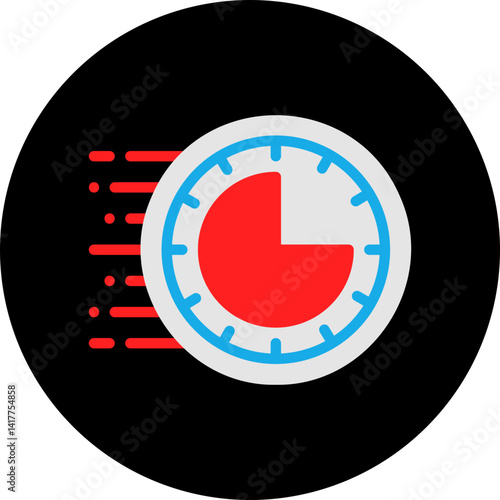 Rush Hour single vector illustration icon