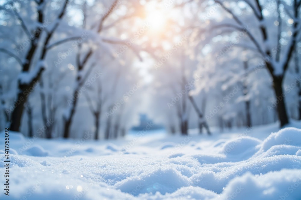 Serene Winter Scene with Abstract Bright Snowy Background Tranquil Forest Nature Photography Daylight Peaceful Atmosphere Serene Winter Scene with Abstract Bright Snowy Background Tranquil Forest Nature Photography Daylight Peaceful Atmosphere
