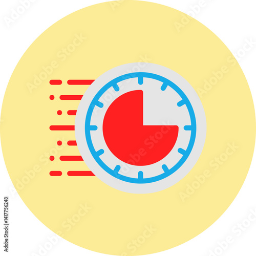 Rush Hour single vector illustration icon