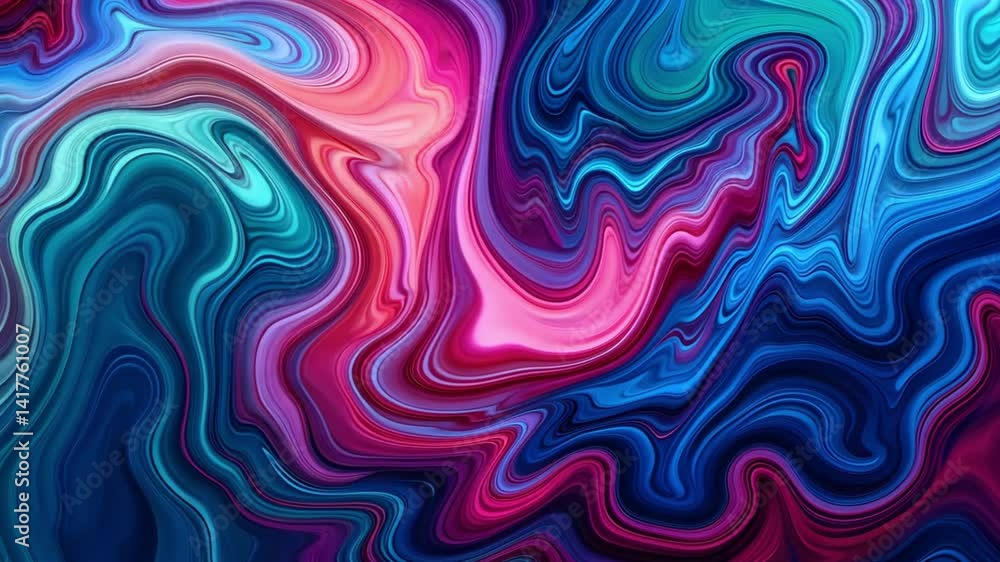 Abstract fluid art background design with marble effect in blue pink and purple color scheme modern art video Abstract fluid art background design with marble effect in blue pink and purple color scheme modern art video