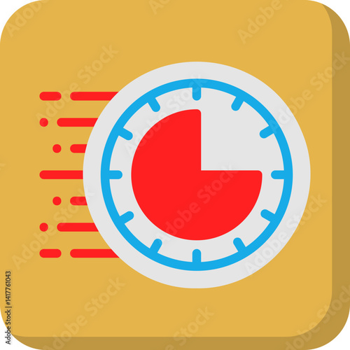Rush Hour single vector illustration icon