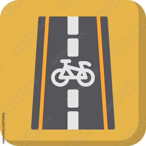 Bicycle Track single vector illustration icon