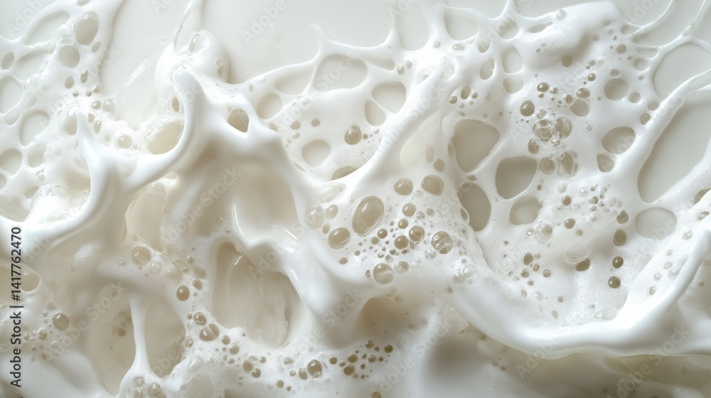 Close-up captures crashing ocean wave, sea foam bursting with kinetic energy Close-up captures crashing ocean wave, sea foam bursting with kinetic energy