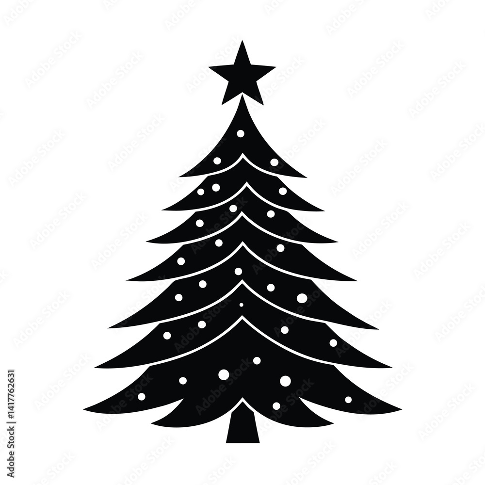 christmas tree vector illustration christmas tree vector illustration