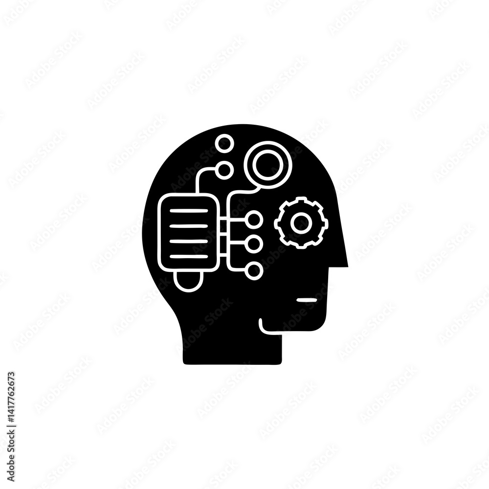 creative details AI chatbot icon Vector Illustration creative details AI chatbot icon Vector Illustration