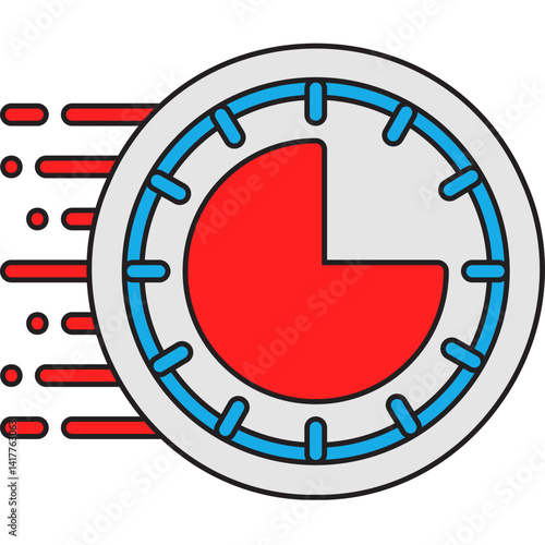 Rush Hour single vector illustration icon