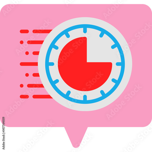 Rush Hour single vector illustration icon